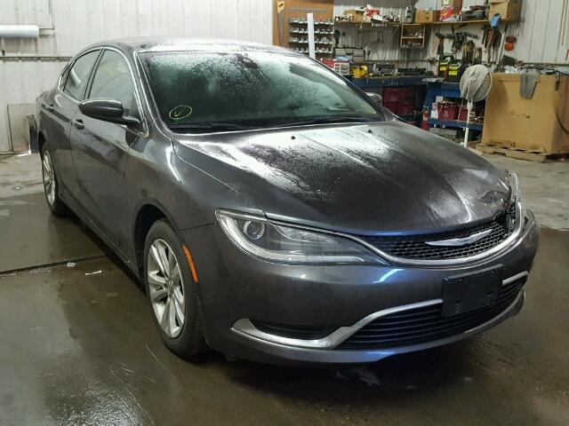 1C3CCCAB6FN602861 - 2015 CHRYSLER 200 LIMITE CHARCOAL photo 1