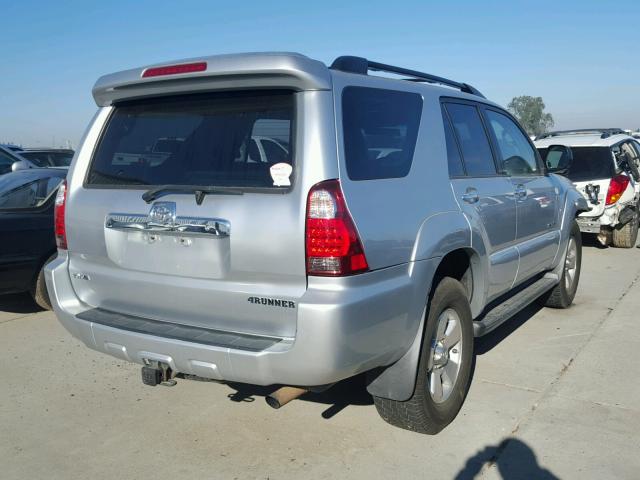 JTEBU14R48K020906 - 2008 TOYOTA 4RUNNER SR SILVER photo 4