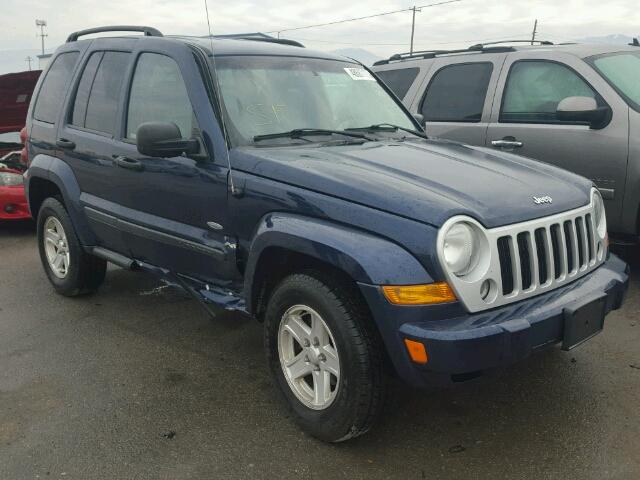 1J4GL48K37W580591 - 2007 JEEP LIBERTY SP BLUE photo 1