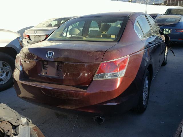 JHMCP26408C057032 - 2008 HONDA ACCORD LXP BURGUNDY photo 4