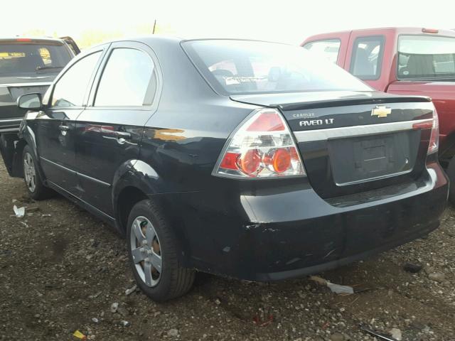 KL1TD5DE6AB058678 - 2010 CHEVROLET AVEO LS BLACK photo 3
