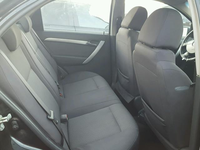 KL1TD5DE6AB058678 - 2010 CHEVROLET AVEO LS BLACK photo 6