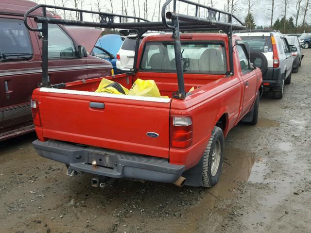 1FTYR10U23PA67048 - 2003 FORD RANGER RED photo 4