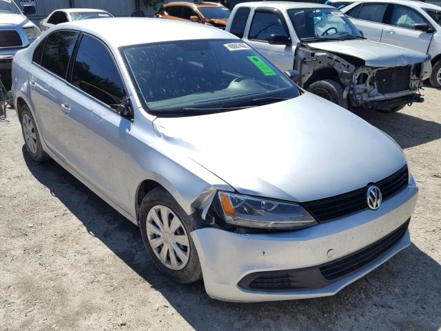 3VW2K7AJ0BM365827 - 2011 VOLKSWAGEN JETTA BASE GRAY photo 1