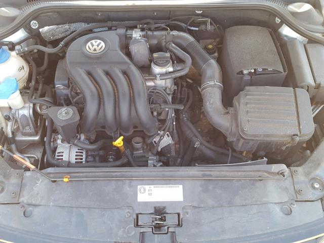 3VW2K7AJ0BM365827 - 2011 VOLKSWAGEN JETTA BASE GRAY photo 7