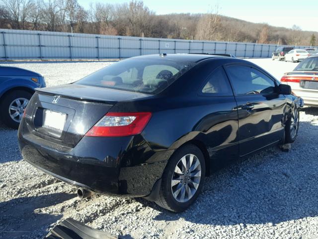 2HGFG12829H503554 - 2009 HONDA CIVIC EX BLACK photo 4