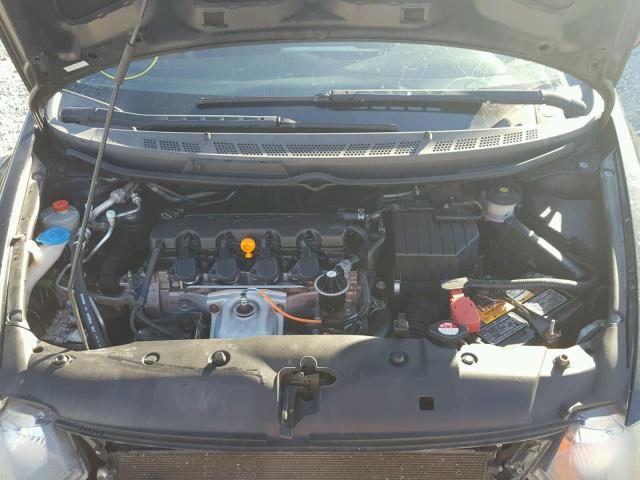 2HGFG12829H503554 - 2009 HONDA CIVIC EX შავი ფოტო 7