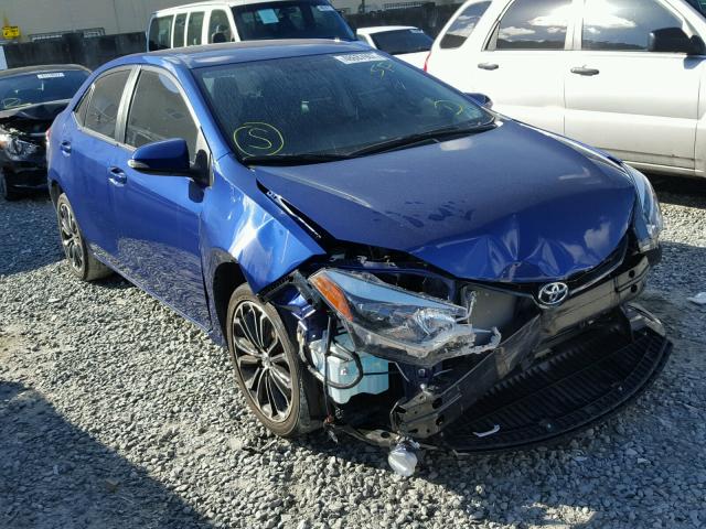 2T1BURHE4GC496597 - 2016 TOYOTA COROLLA L BLUE photo 1