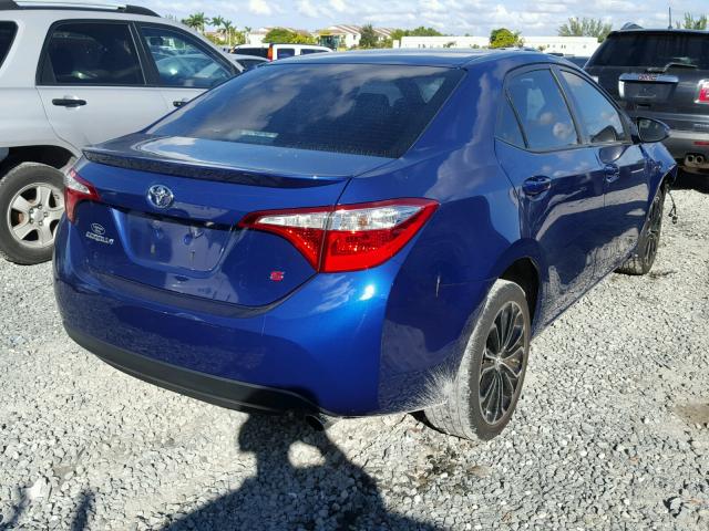 2T1BURHE4GC496597 - 2016 TOYOTA COROLLA L BLUE photo 4