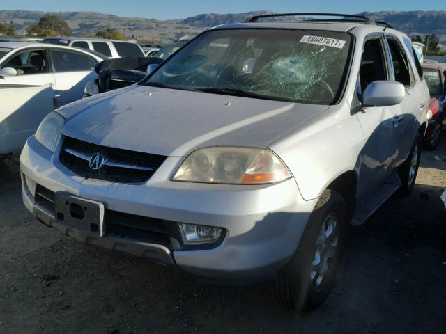 2HNYD18891H502973 - 2001 ACURA MDX TOURIN GRAY photo 2