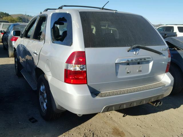 2HNYD18891H502973 - 2001 ACURA MDX TOURIN GRAY photo 3