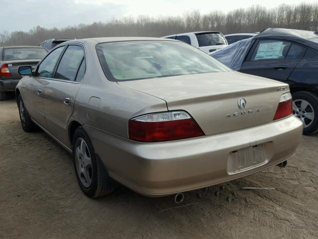 19UUA56693A061385 - 2003 ACURA 3.2TL GOLD photo 3