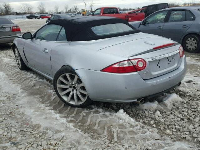 SAJWA44B675B08778 - 2007 JAGUAR XK SILVER photo 3