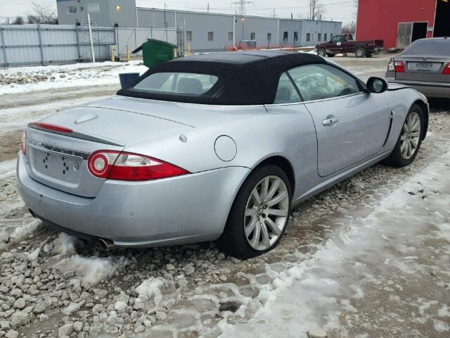 SAJWA44B675B08778 - 2007 JAGUAR XK SILVER photo 4