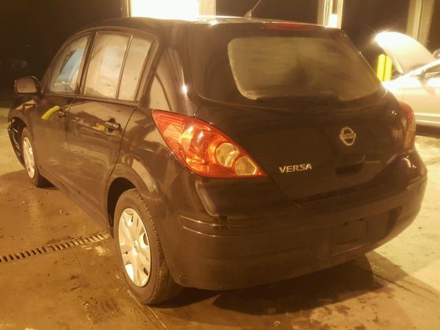 3N1BC1CP3AL390324 - 2010 NISSAN VERSA S BLACK photo 3