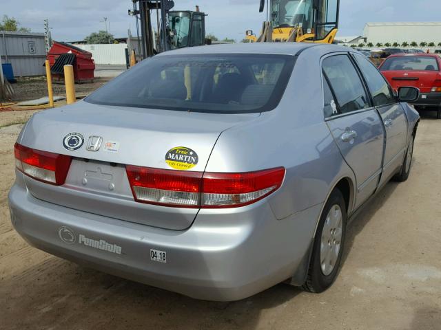 1HGCM56303A067150 - 2003 HONDA ACCORD LX SILVER photo 4