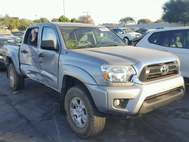 3TMLU4EN5FM179512 - 2015 TOYOTA TACOMA DOU SILVER photo 1