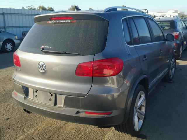 WVGBV3AX0EW058486 - 2014 VOLKSWAGEN TIGUAN S GRAY photo 4