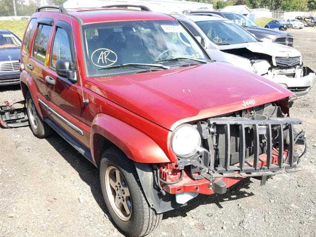 1J4GL38K65W643917 - 2005 JEEP LIBERTY RE RED photo 1