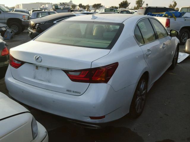 JTHBE1BL7D5025007 - 2013 LEXUS GS 350 WHITE photo 4