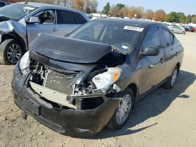 3N1CN7AP3DL861946 - 2013 NISSAN VERSA S BLACK photo 2