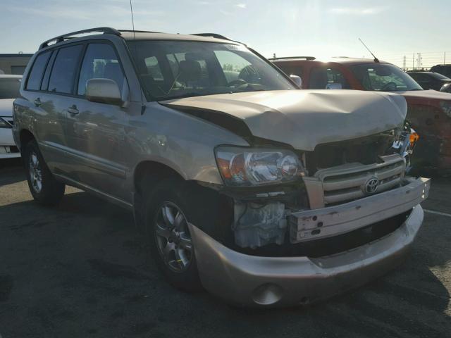 JTEGP21A850073827 - 2005 TOYOTA HIGHLANDER GOLD photo 1