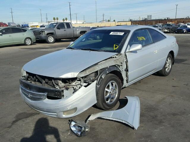 2T1CG22P41C495826 - 2001 TOYOTA CAMRY SOLA SILVER photo 2