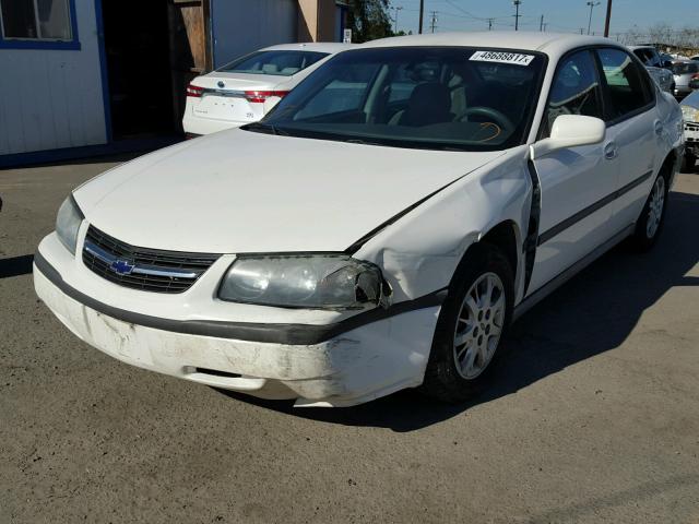 2G1WF52E029274587 - 2002 CHEVROLET IMPALA WHITE photo 2