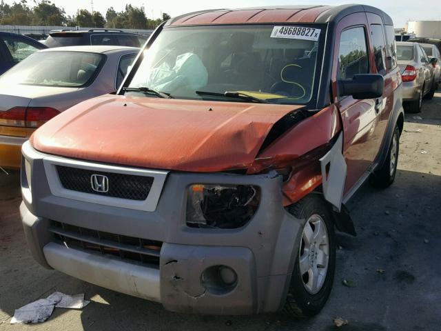 5J6YH18634L009929 - 2004 HONDA ELEMENT EX ORANGE photo 2