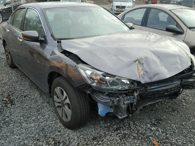 1HGCR2F36EA129430 - 2014 HONDA ACCORD LX GRAY photo 1