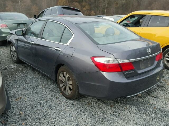 1HGCR2F36EA129430 - 2014 HONDA ACCORD LX GRAY photo 3