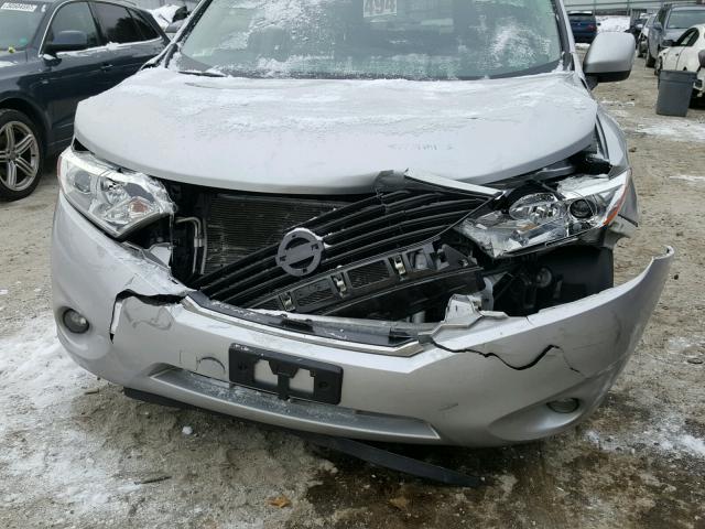 JN8AE2KP5F9126536 - 2015 NISSAN QUEST S SILVER photo 9