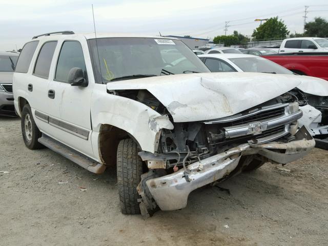 1GNEC13V75R267768 - 2005 CHEVROLET TAHOE C150 WHITE photo 1