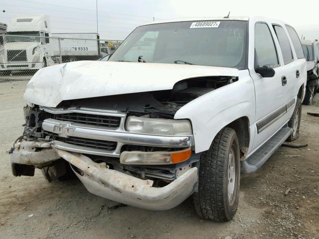 1GNEC13V75R267768 - 2005 CHEVROLET TAHOE C150 WHITE photo 2