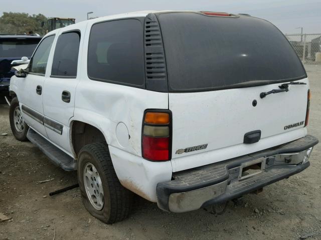 1GNEC13V75R267768 - 2005 CHEVROLET TAHOE C150 WHITE photo 3