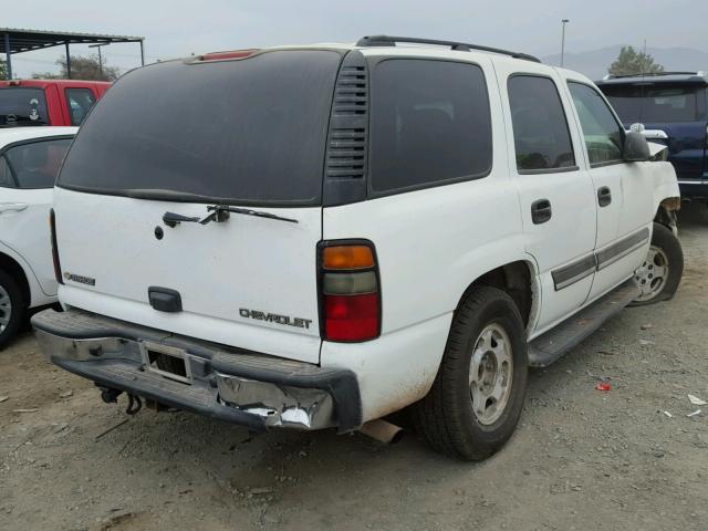 1GNEC13V75R267768 - 2005 CHEVROLET TAHOE C150 WHITE photo 4