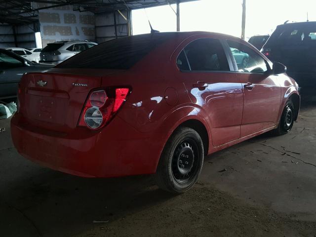 1G1JB5SH1D4202304 - 2013 CHEVROLET SONIC LS 橙色 照片 4