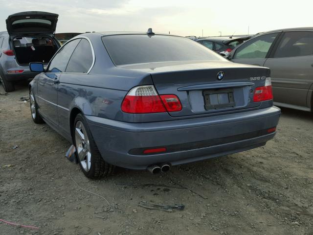 WBABV13484JT22347 - 2004 BMW 325 CI SUL BLUE photo 3