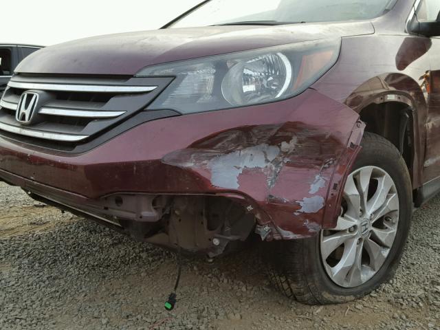 5J6RM3H53DL034199 - 2013 HONDA CR-V EX MAROON photo 9