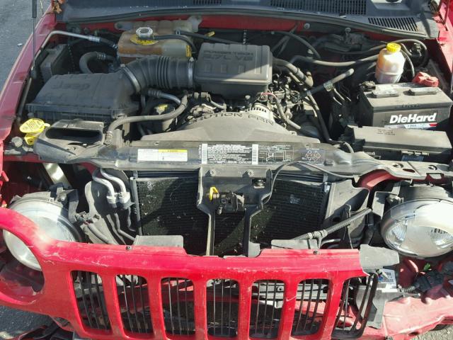 1J8GK58K12W160103 - 2002 JEEP LIBERTY LI RED photo 7