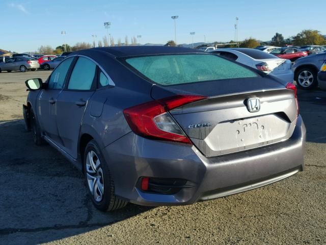 19XFC2F59HE210714 - 2017 HONDA CIVIC LX GRAY photo 3