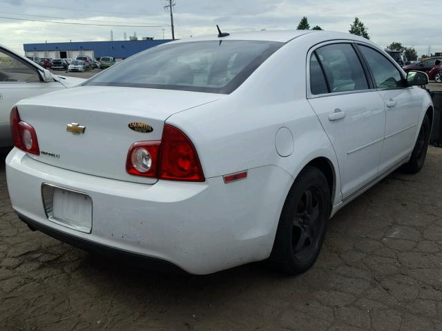 1G1ZC5EB2AF274765 - 2010 CHEVROLET MALIBU 1LT WHITE photo 4