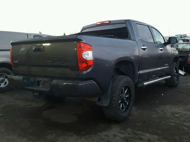 5TFHY5F11EX335727 - 2014 TOYOTA TUNDRA CRE CHARCOAL photo 4