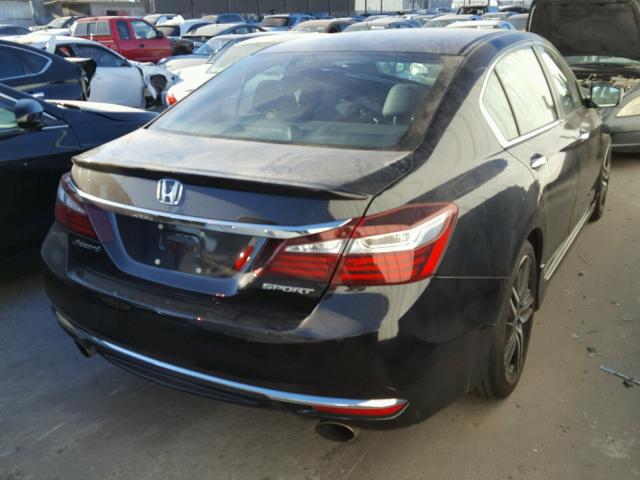 1HGCR2F5XGA245511 - 2016 HONDA ACCORD SPO BLACK photo 4