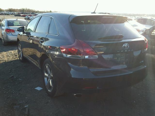 4T3BK3BB3DU088532 - 2013 TOYOTA VENZA LE BLUE photo 3