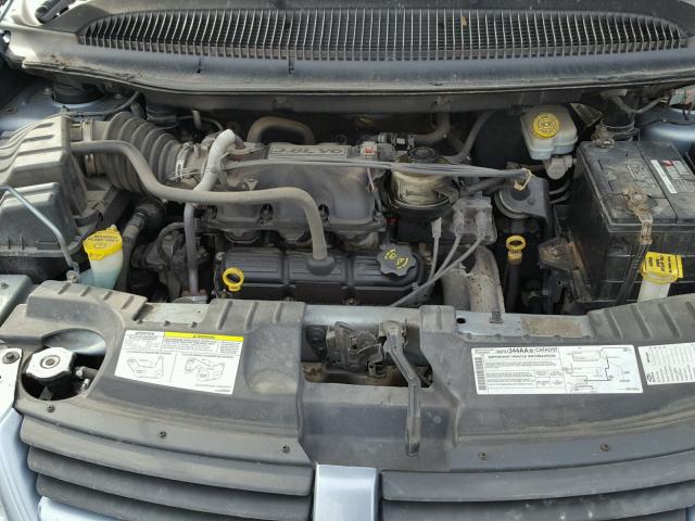 2D4GP44L55R485063 - 2005 DODGE GRAND CARA BLUE photo 7