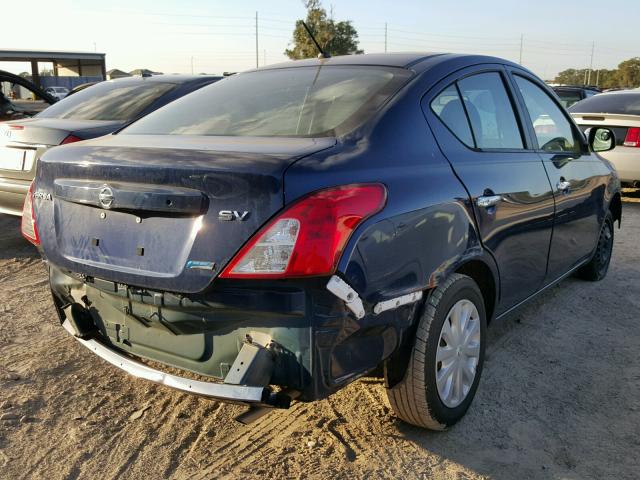 3N1CN7AP5CL814304 - 2012 NISSAN VERSA S BLUE photo 4