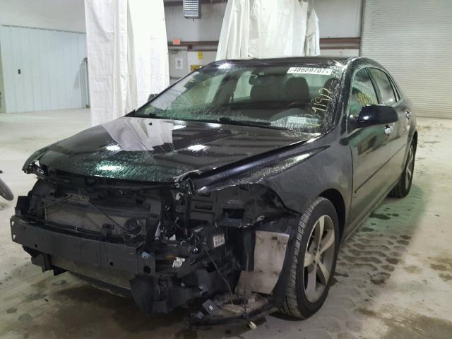 1G1ZC5E08CF161825 - 2012 CHEVROLET MALIBU 1LT შავი ფოტო 2