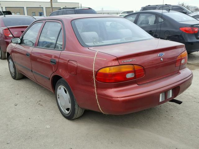 1Y1SK52832Z424513 - 2002 CHEVROLET GEO PRIZM RED photo 3