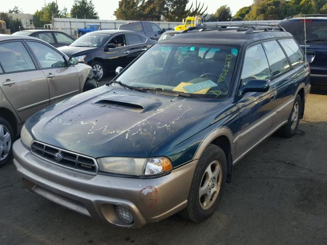 4S3BG6858X7639736 - 1999 SUBARU LEGACY OUT GREEN photo 2